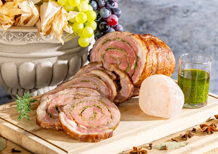 ローストビーフのポルケッタ風