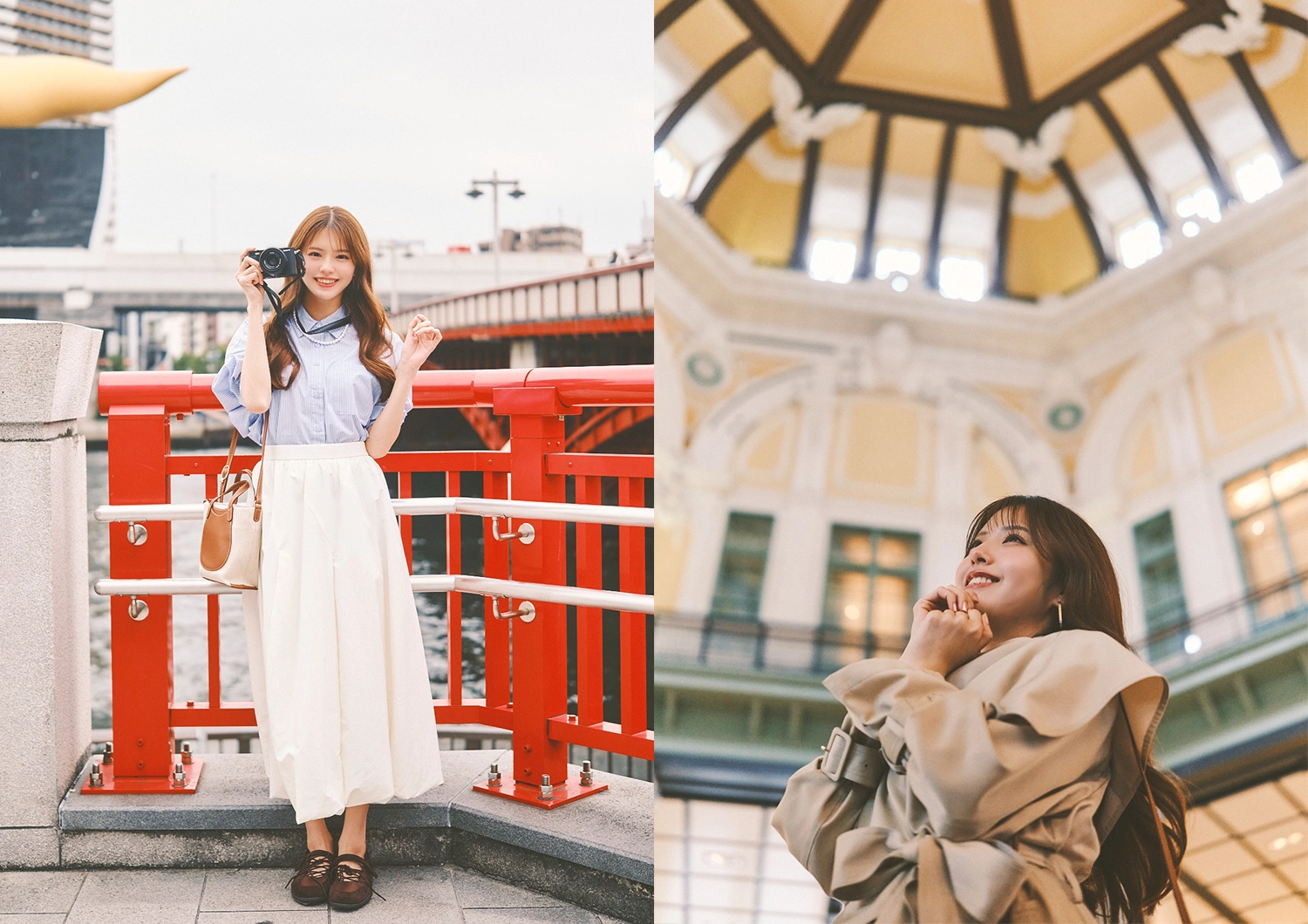 〈andGIRL春号〉ゆうかちゃんの未公開ショット満載! 春のキュンスポットもチェック♡【着回し撮影後記・後輩OLゆうか編】