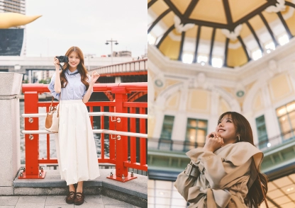 〈andGIRL春号〉ゆうかちゃんの未公開ショット満載！ 春のキュンスポットもチェック♡【着回し撮影後記・後輩OLゆうか編】