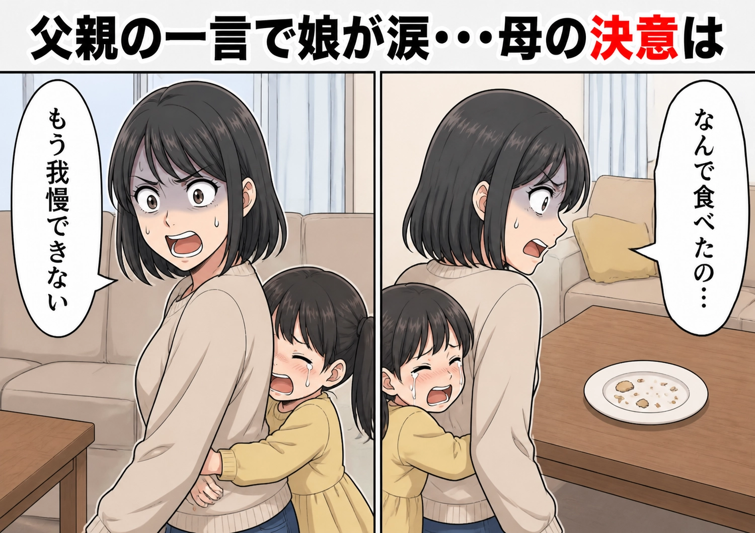 後編／「これは娘のご褒美！絶対に食べないで！」家にあるものを何でも食べ尽くす夫！発表会をがんばった娘のケーキまで平らげ、泣く娘に謝りもしない→週末、娘のお友達が遊びに来ると・・・のメイン画像