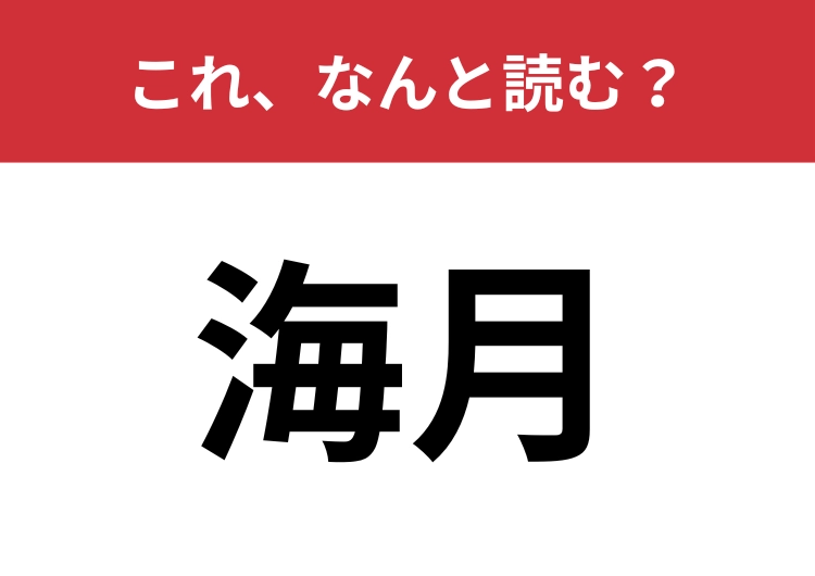 【海月】はなんと読む？ゆらゆらした海の生き物！のメイン画像