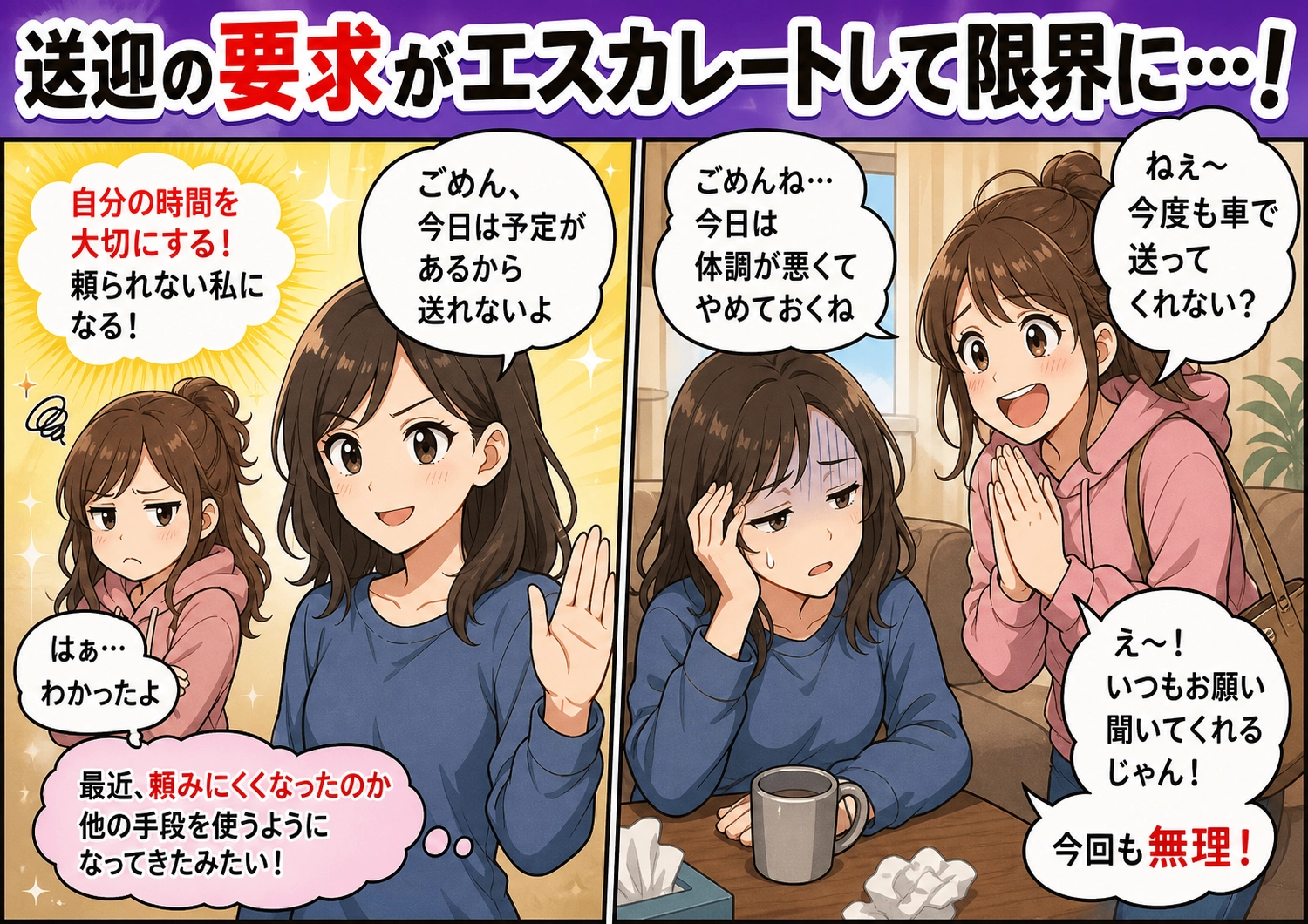 図々しい友人の送迎要求！ある方法で撃退した私の対策とは？のメイン画像