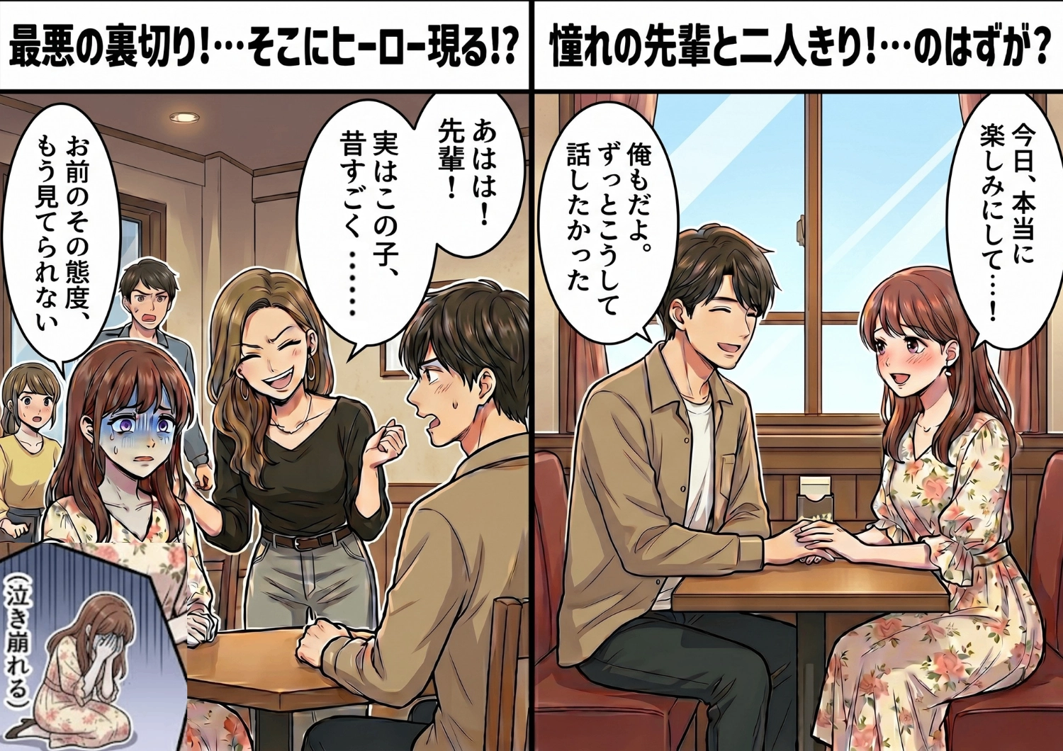 後編／憧れの先輩との初食事会！しかし、自称〝親友〟がまさかの乱入！？私のコンプレックスをあざ笑う暴走に、場の空気が凍りつくことに・・・のメイン画像
