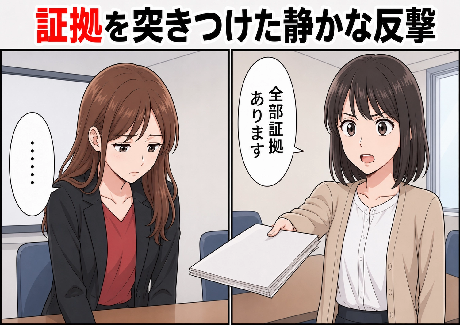 後編／「チームの成果でしょ。細かいこと言わないで」私の企画を自分の手柄として発表する先輩！半年かけて考えた社内コンペの案まで横取りされたので、同じ被害にあった同期と後輩に相談すると・・・のメイン画像