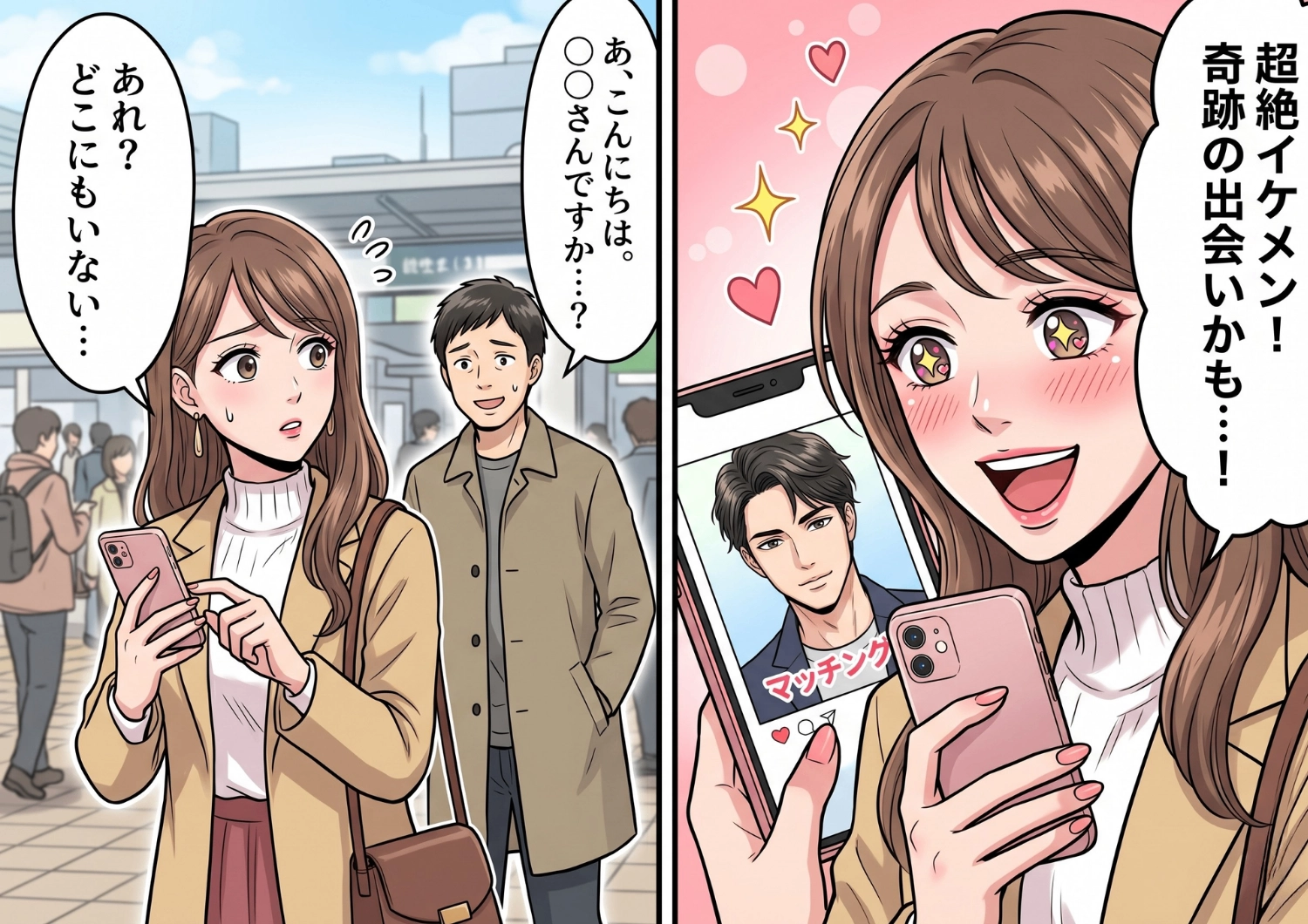 マッチングアプリで出会った超絶イケメン！胸を弾ませ待ち合わせ場所に向かうと、そこにいたのは・・・？思わず言葉を失った初デートの仰天エピソードのメイン画像