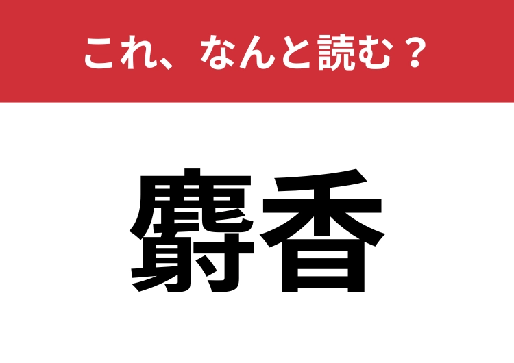 【麝香】はなんと読む？香水の原料にも使われているもの！