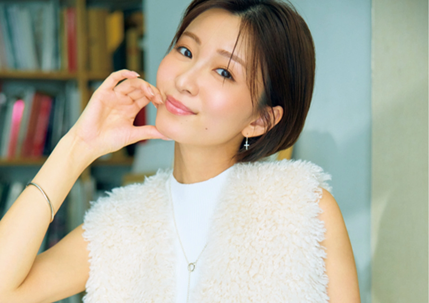 ジレ人気がまだまだ続く!この秋はもこもこ素材でアップデート