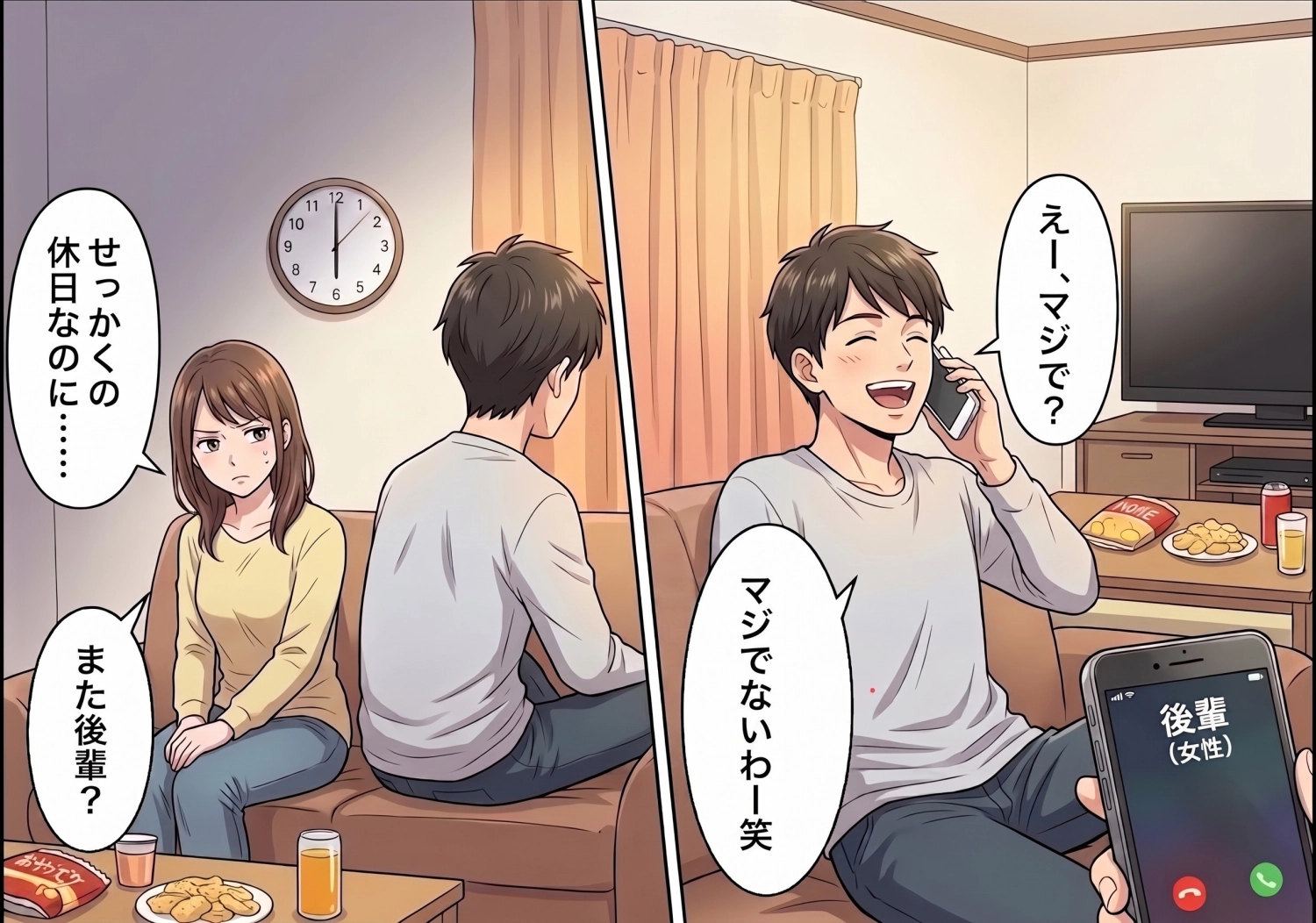 【衝撃】「教育だから」と後輩女との長電話を優先する彼氏。私の声が届かない部屋で、密かに進めていた計画とは・・・？のメイン画像