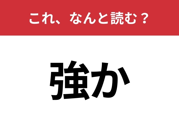 【強か】はなんと読む？四文字で「◯◯◯か」です！のメイン画像