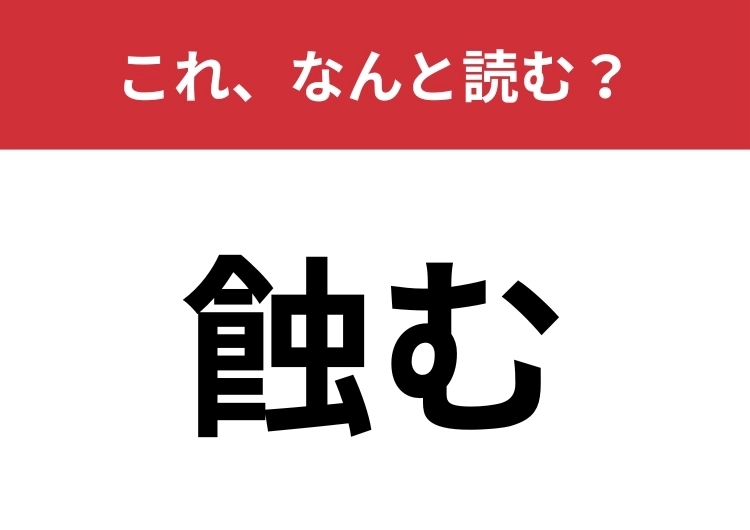 【蝕む】はなんと読む?病気が進行することを表す言葉!のメイン画像