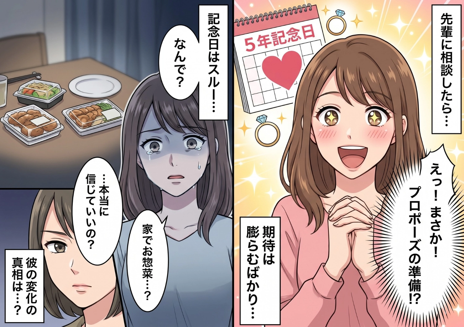 【交際5年】突然デート代をケチり始めた彼氏に浮気疑惑！？記念日までスルーされたアラサー女子が知った意外な結末のメイン画像