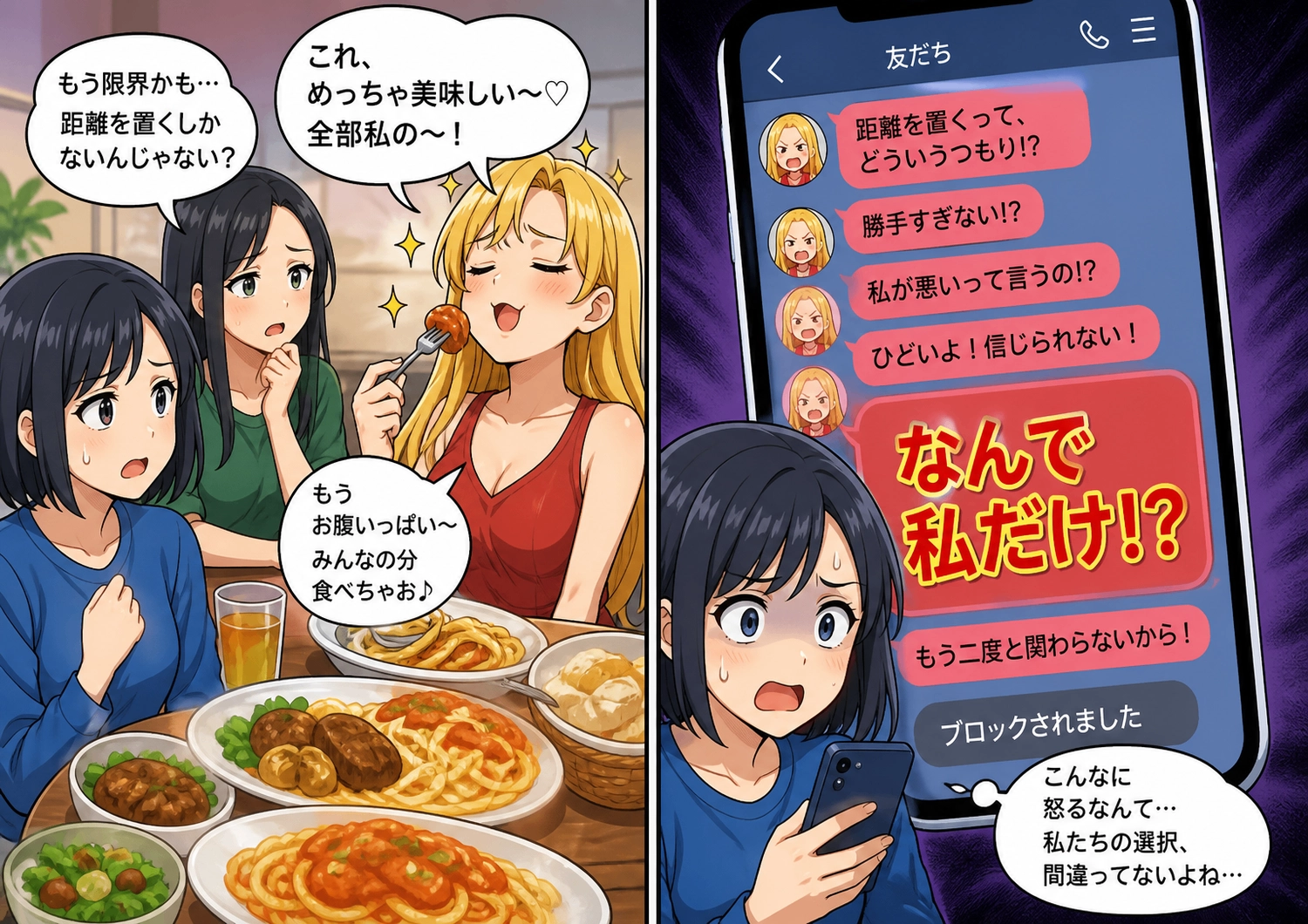 食い尽くし癖に悩む私たち。距離を置くと彼女はどうなる?のメイン画像