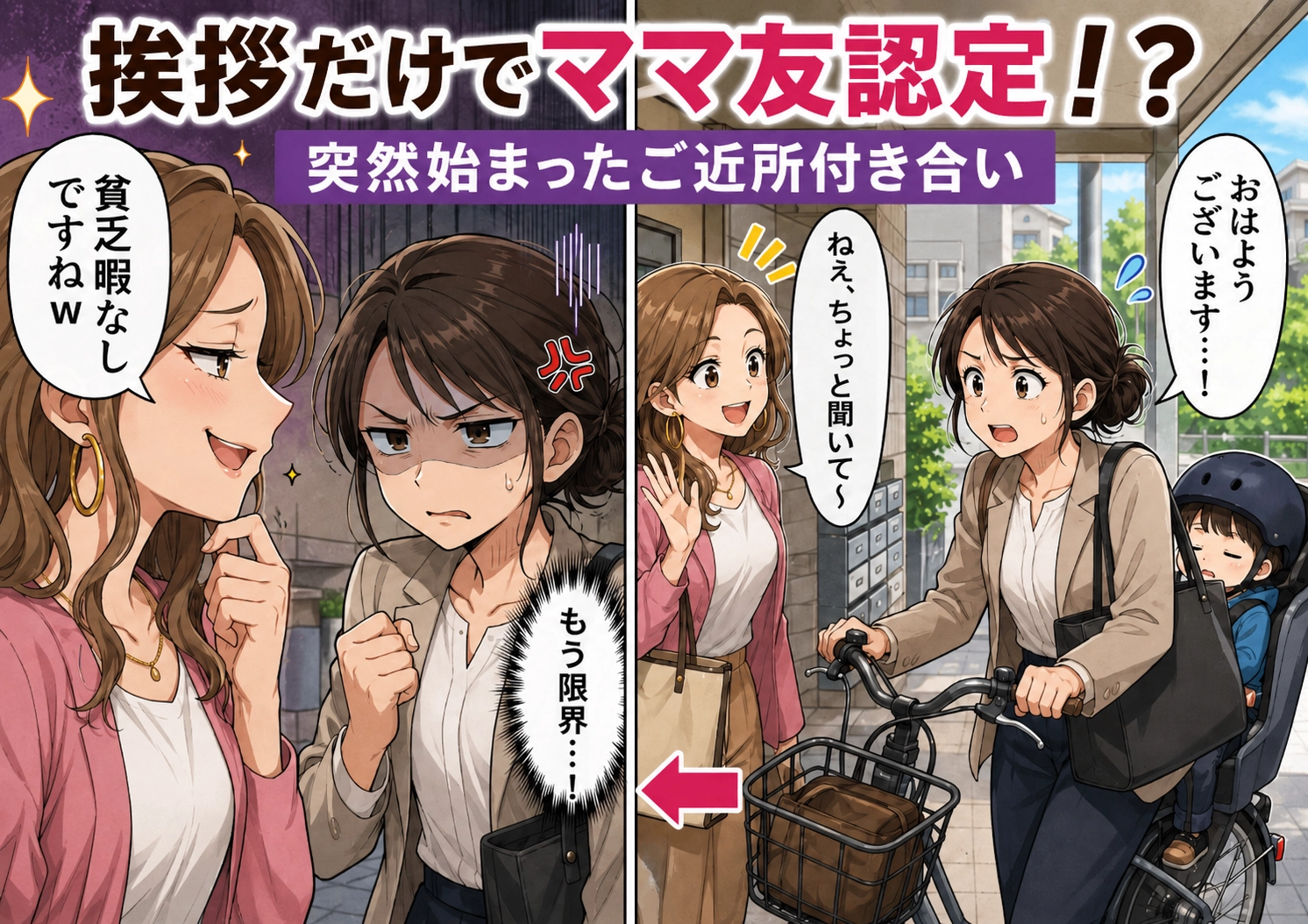 「貧乏暇なしですねw」と毎日共働きの私を鼻で笑う専業主婦のママ友。待ち伏せまでされ我慢の限界も、反撃直前に起きたまさかの出来事とは・・・のメイン画像