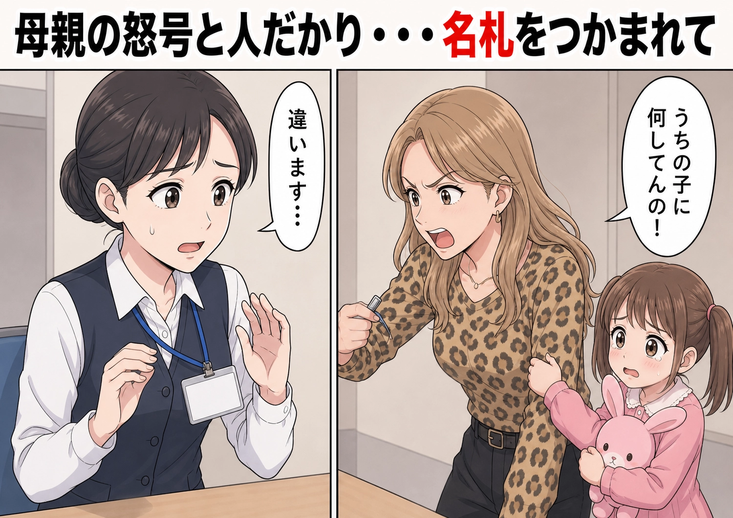 後編/「うちの子に何してんのよ!誘拐する気?」迷子の女の子を保護したら、駆けつけた母親が私を犯人扱い!「本社に訴えてやる」と名札までつかまれ、困り果てていると女の子が・・・のメイン画像
