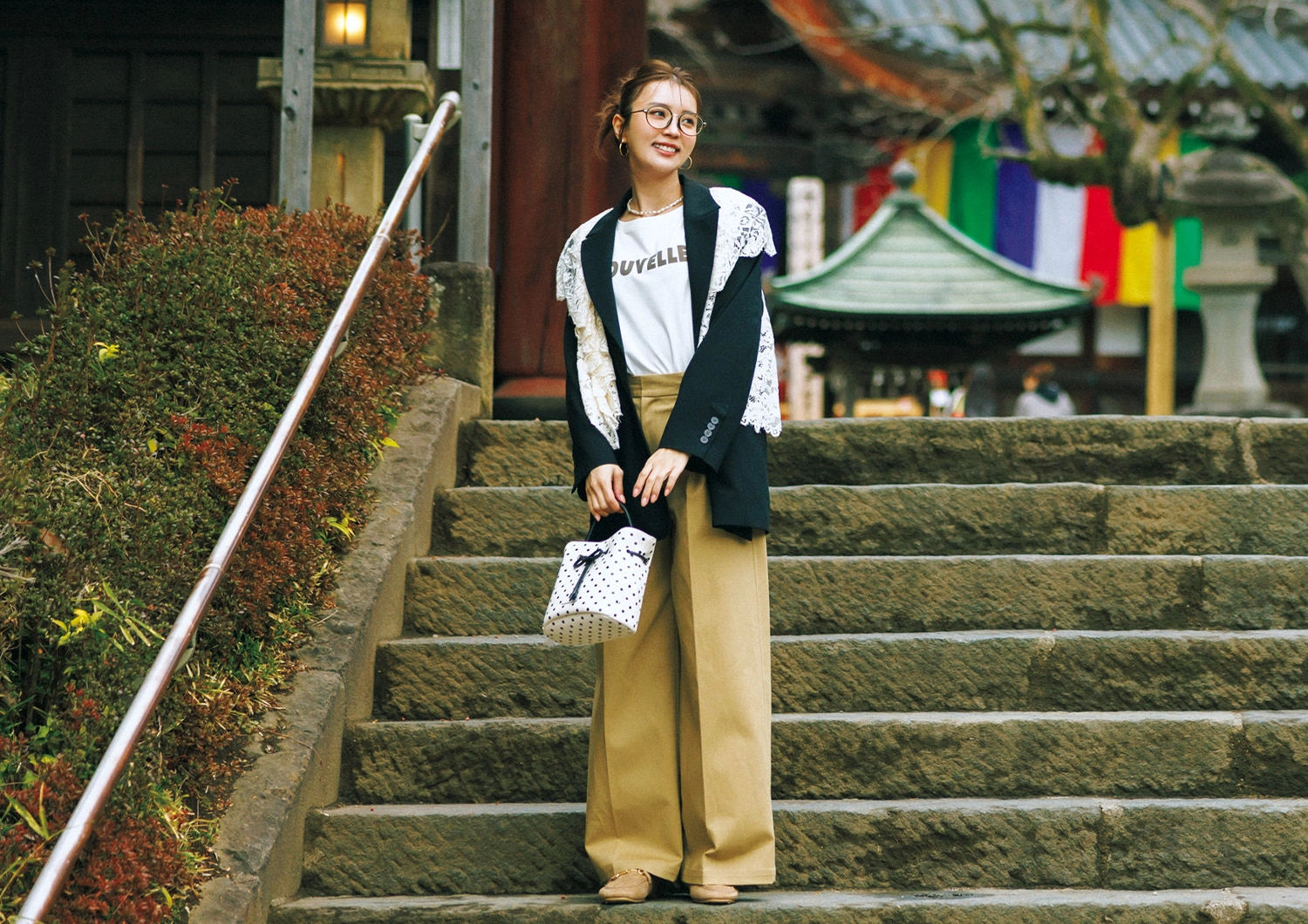 日帰り旅には上半身映えも意識したい♡レイヤードやビスチェの重ね着で特別感のあるおしゃれに昇華のメイン画像