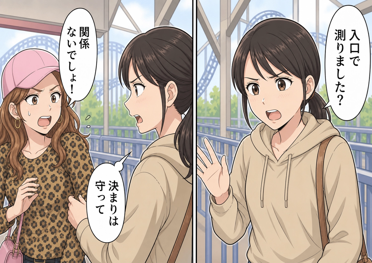 後編/「うちの子は小さいんだから、順番を譲られて当然でしょ」80分待ちの行列に柵をまたいで割り込む親子!係員が注意しても「子どもに冷たい遊園地ね」と大声で居座り、列が止まってしまい・・・のメイン画像