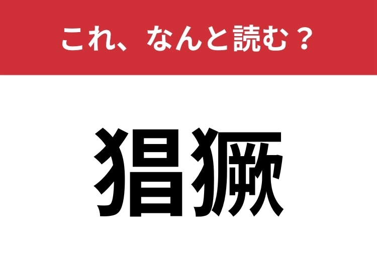 【猖獗】はなんと読む？難関漢字に挑戦！のメイン画像