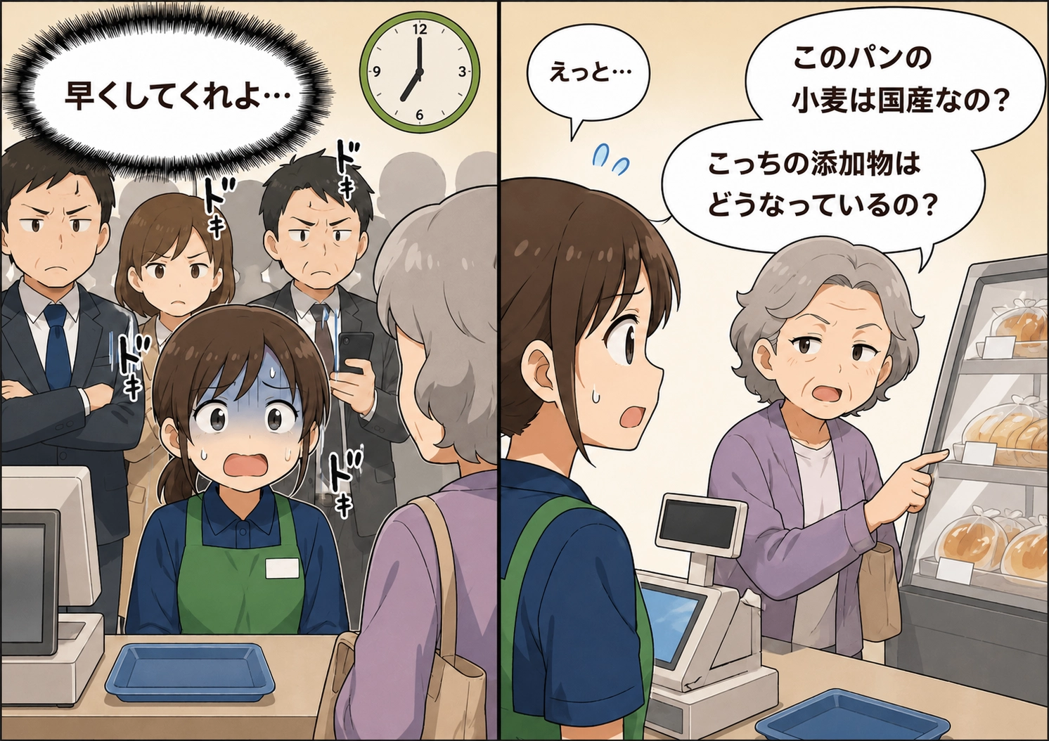 朝の駅前コンビニでレジを占領する迷惑客。「順番をお譲りください」と声をかけた店員に激怒した直後、まさかの展開へ！？のメイン画像