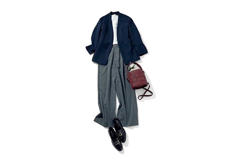 ミニマルなのにシャレ見え！ジャケットが引き立つシックな休日コーデ【毎日コーデ】