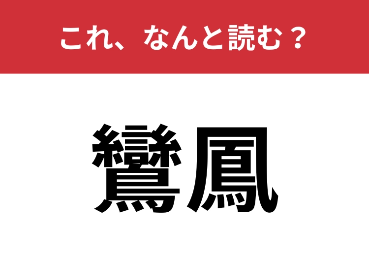 【鸞鳳】はなんと読む？優れた人物をたたえる言葉！のメイン画像