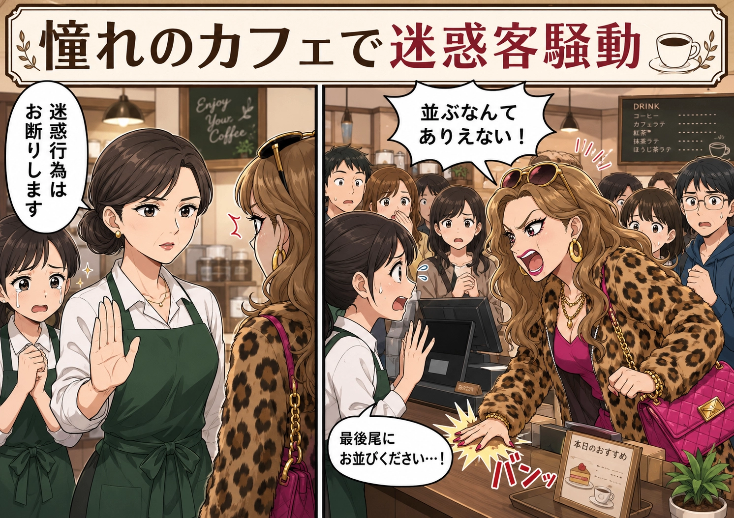 「並ぶなんてありえない！」混雑カフェで暴れる迷惑客！私がレジを代わった瞬間に青ざめて逃げた理由とは・・・のメイン画像