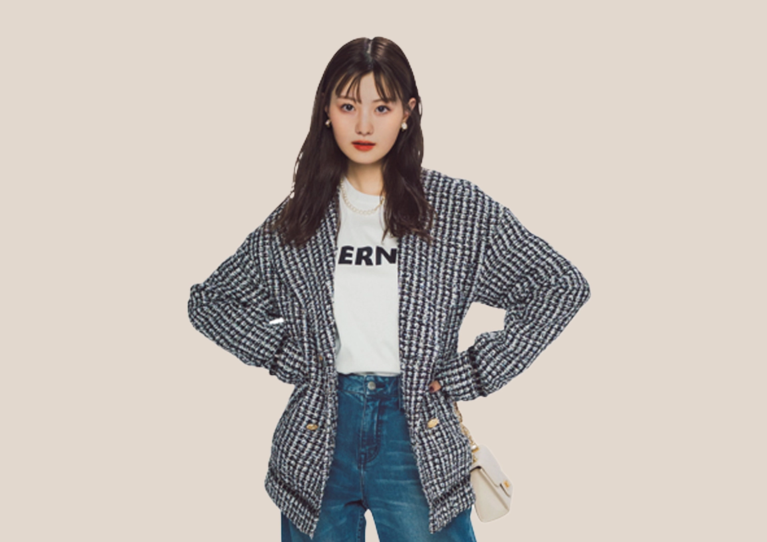 羽織るだけで着映え♡今欲しい最新ツイードアウター