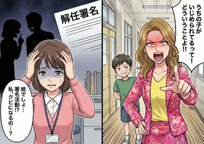 「うちの子をいじめたでしょ！」問題児を注意しただけで親が怒鳴り込み！？担任交代の署名まで集められて校長室に呼び出し→絶体絶命のピンチを救ったのはある子供の行動だった・・・