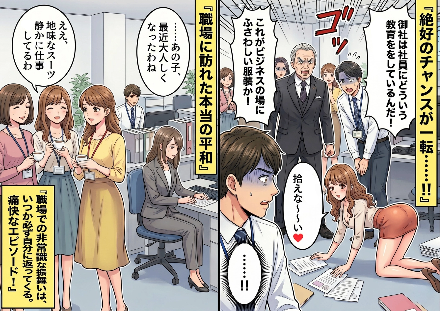 後編／「おばさんに教わることはありません！」男にだけ愛想全開の後輩が大暴走！イケメン社員を狙った結果・・・まさかの展開に！？のメイン画像