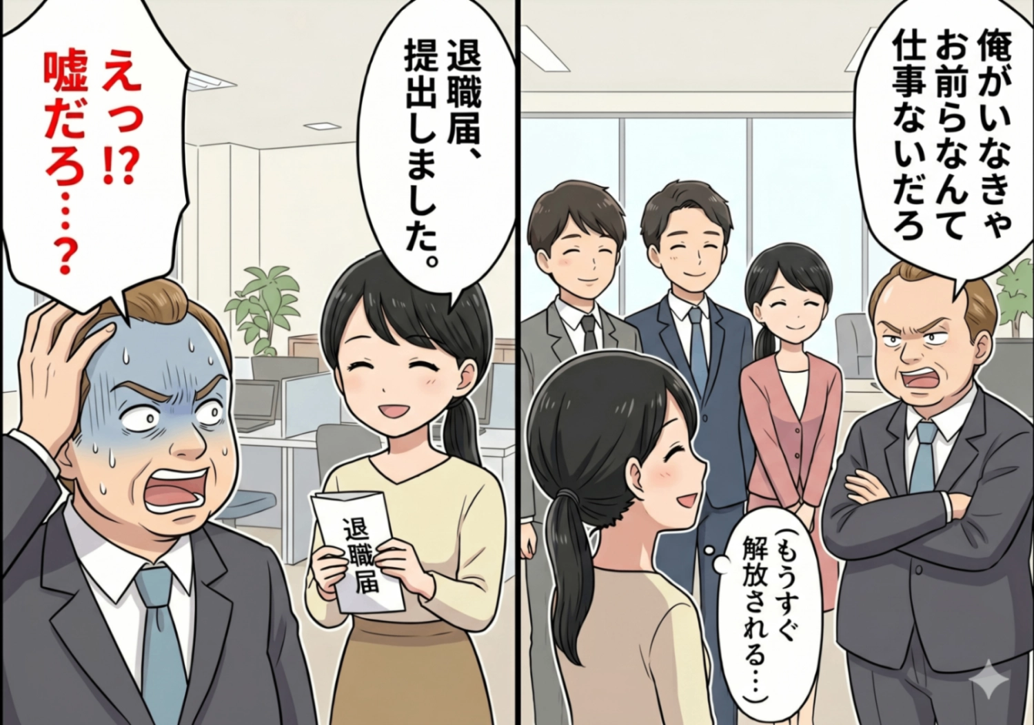 後編／「言われたことだけやれ！」と怒鳴るパワハラ気質な取引先担当者。耐えながら仕事をこなしてきた私たちに、予想外の転機が訪れた話のメイン画像