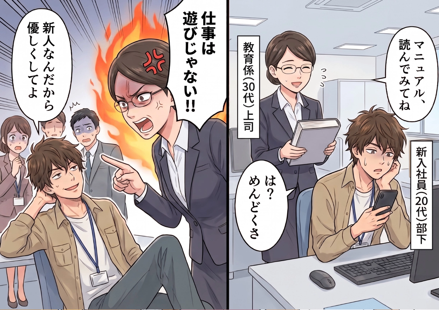 「マニュアル読んで」に「は?めんどくさ」と言い放つヤバすぎる新入社員をガチ説教した結果・・・まさかの事態が待ち受けていた!のメイン画像