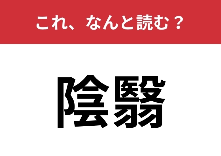 【陰翳】はなんと読む？誰もが絶対聞いたことのある言葉！のメイン画像
