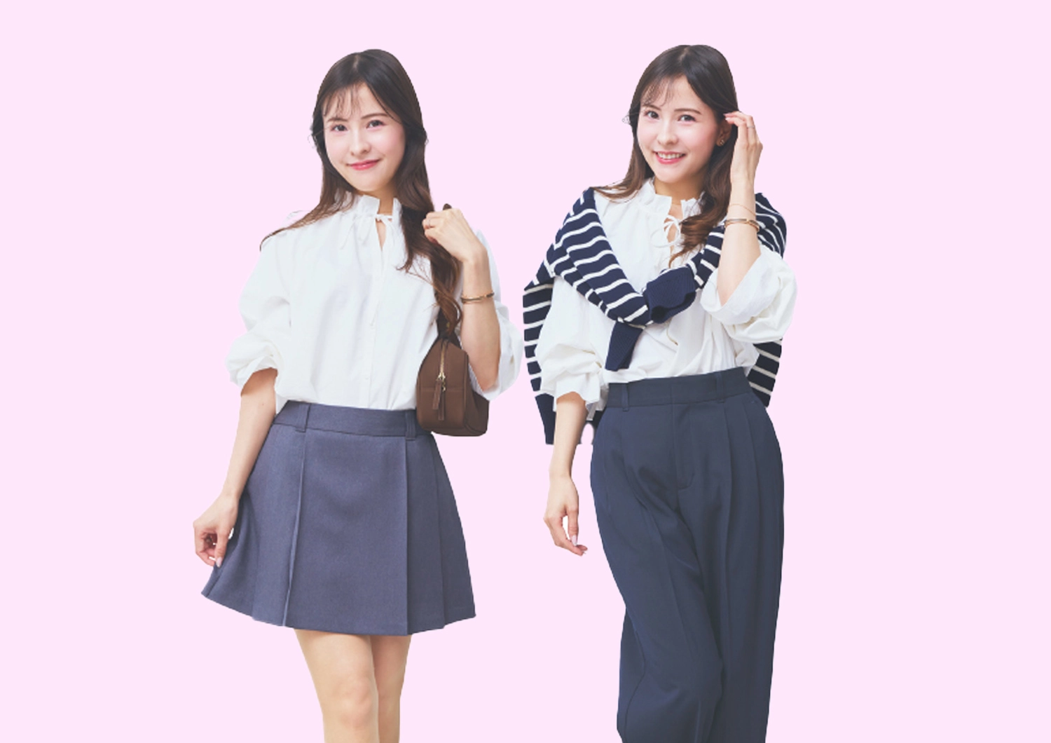 【GU】¥2,490でこれはズルい!フリルネックチュニックの最強コスパコーデ