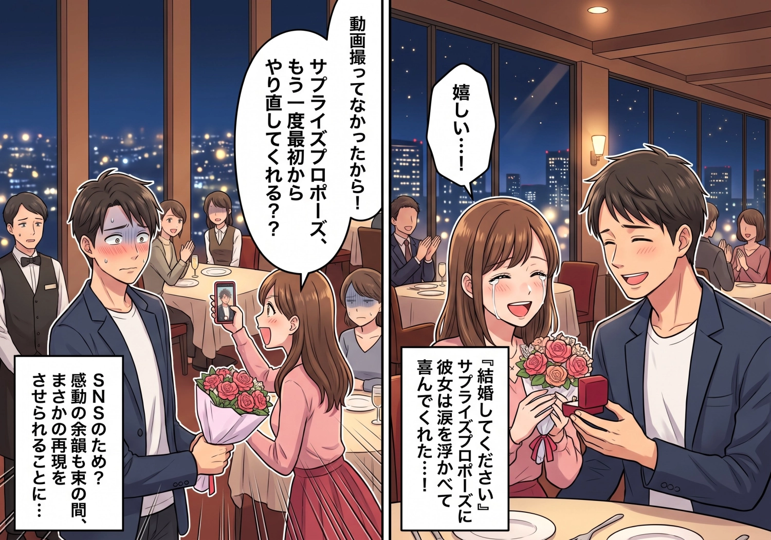 感動のサプライズプロポーズが大成功!しかし彼女からまさかの「やり直し」を要求されて・・・!?その裏に隠された信じられない本性とはのメイン画像