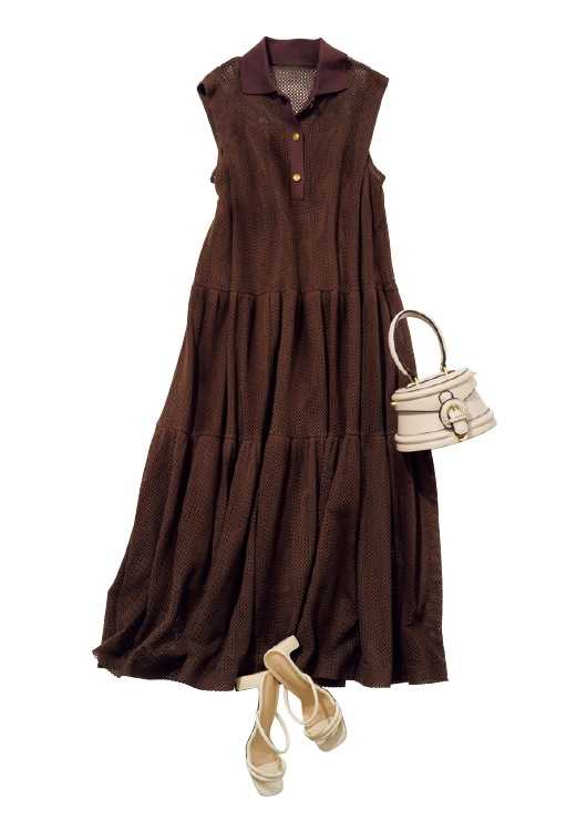 メッシュポロワンピース