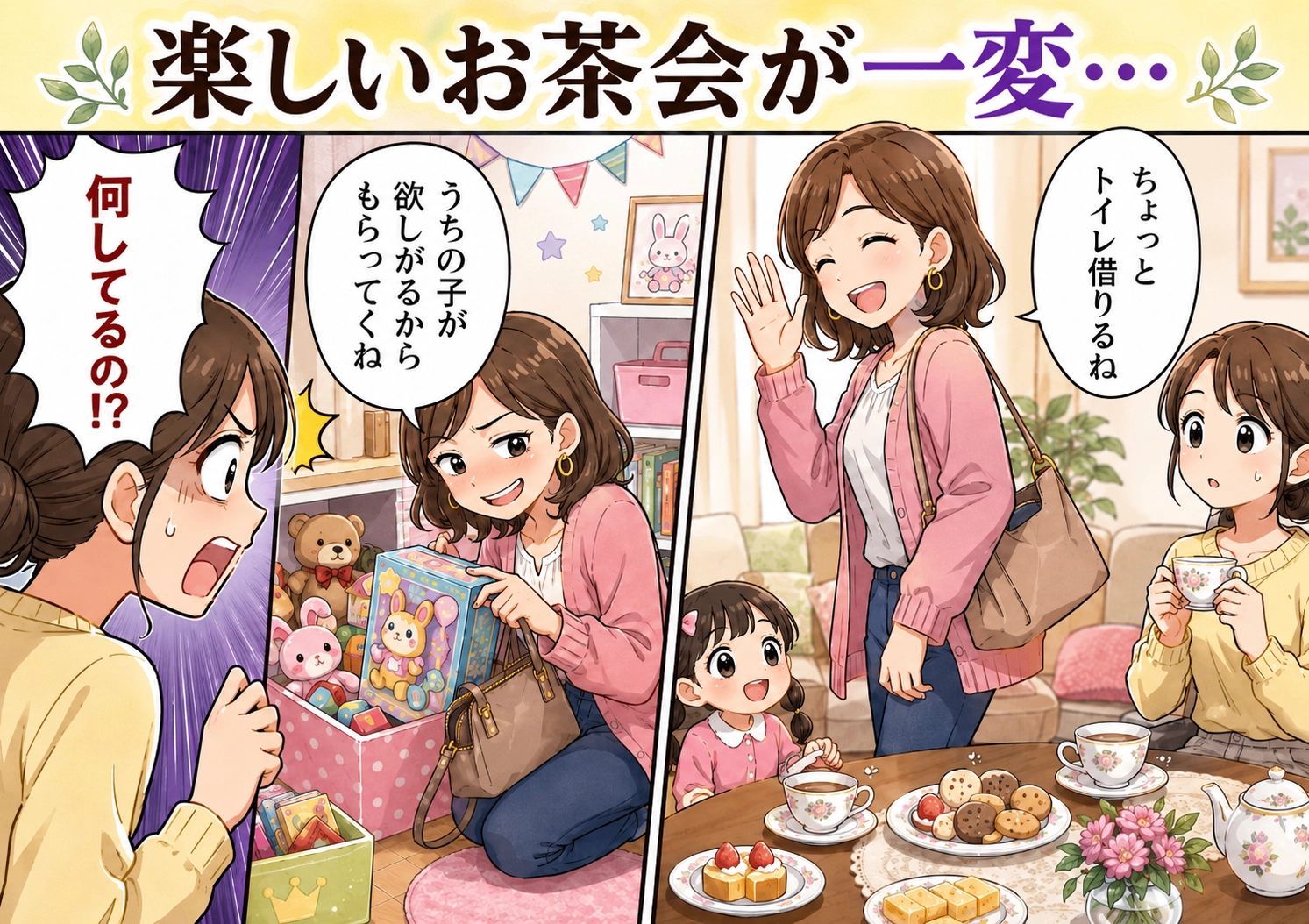 「友だちだからいいでしょ？」子供部屋のおもちゃを勝手に漁るママ友。開き直る彼女に、非常識さを思い知らせる作戦を開始のメイン画像