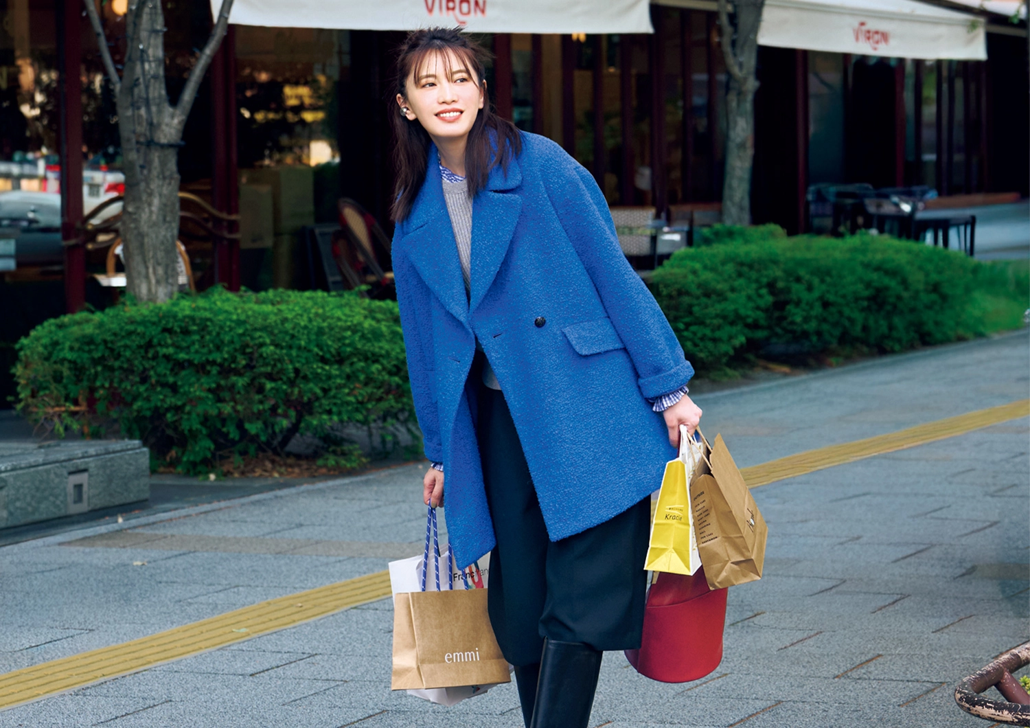 寒い日でも細見え!着込んでも太って見えないコクーンコートを使った休日コーデ【毎日コーデ】
