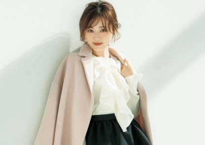 福原遥さんが纏う、冬のきらめき│Season andGIRL-季節に触れて-