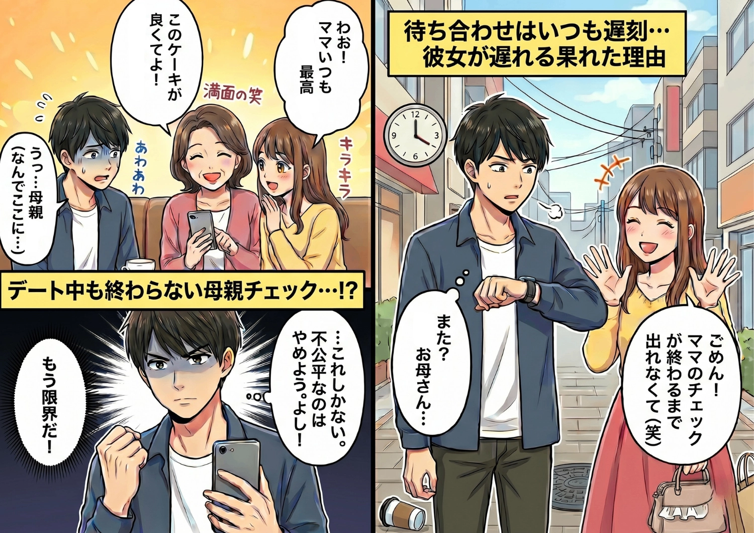 「あ、ママ！」デートにも母親が乱入！？〝母親最優先〟”の彼女に彼氏がついに爆発した結果、カオスすぎる修羅場に・・・のメイン画像