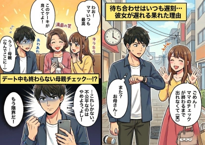 「あ、ママ！」デートにも母親が乱入！？〝母親最優先〟”の彼女に彼氏がついに爆発した結果、カオスすぎる修羅場に・・・