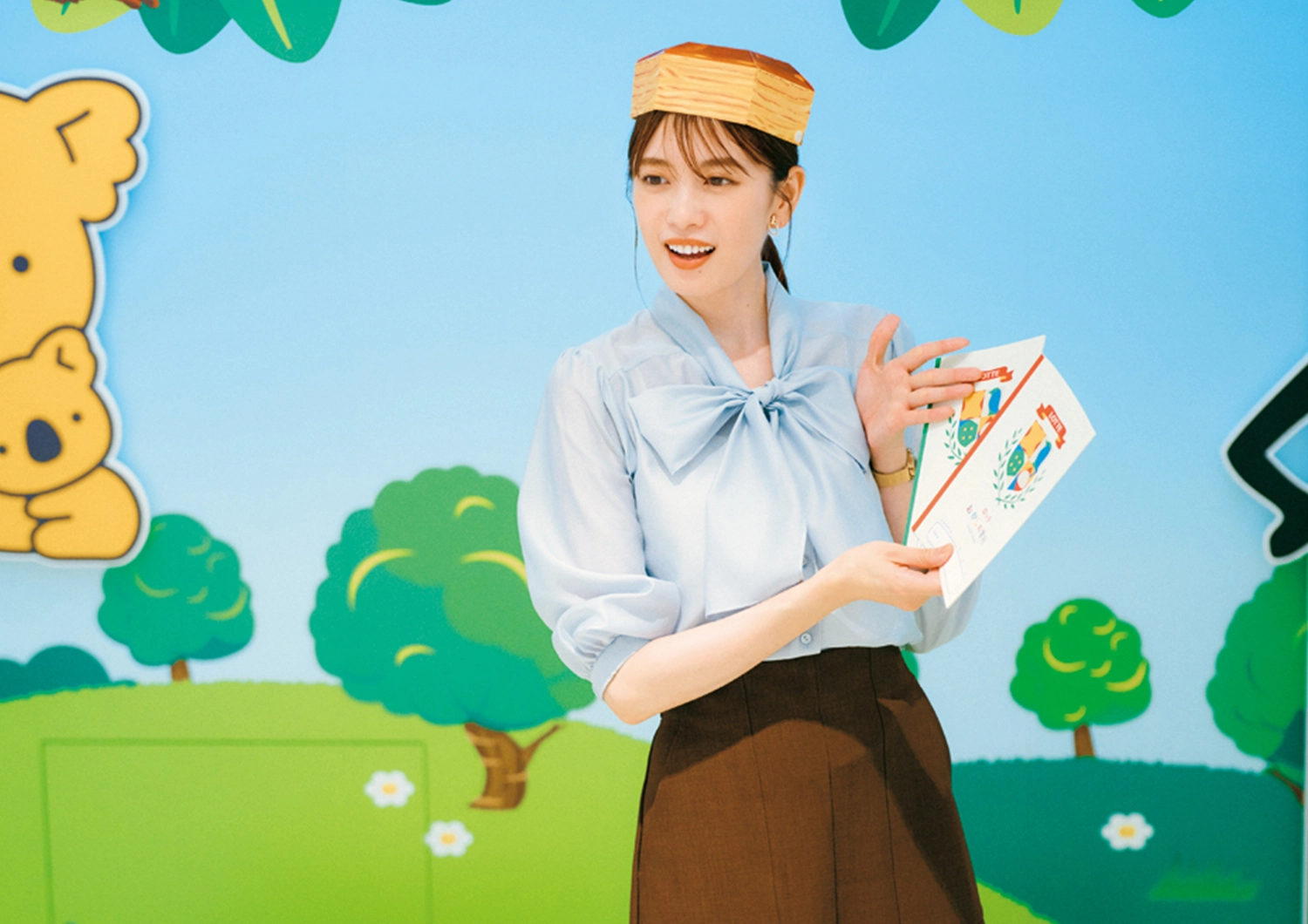 失敗しない色合わせはこれ♡ブルー×ブラウンの好印象通勤コーデ【毎日コーデ】