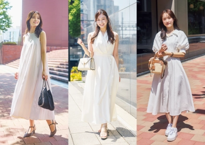 【私服SNAP】白ワンピが読者支持率No.1！メンズウケ抜群なきれいめデートコーデ