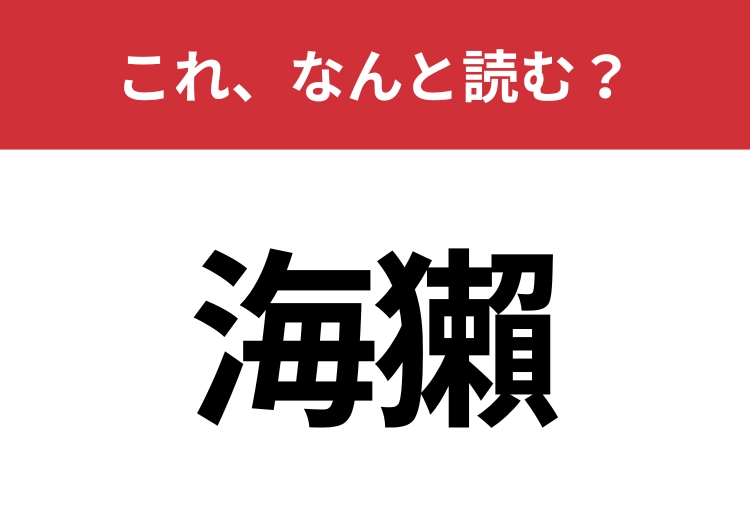 【海獺】はなんと読む？ある動物を表します！のメイン画像
