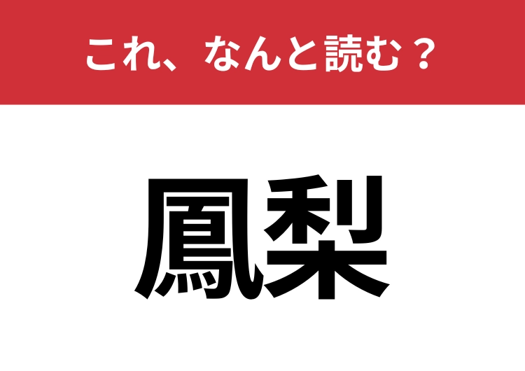 【鳳梨】はなんと読む?トゲトゲなフルーツのこと!のメイン画像