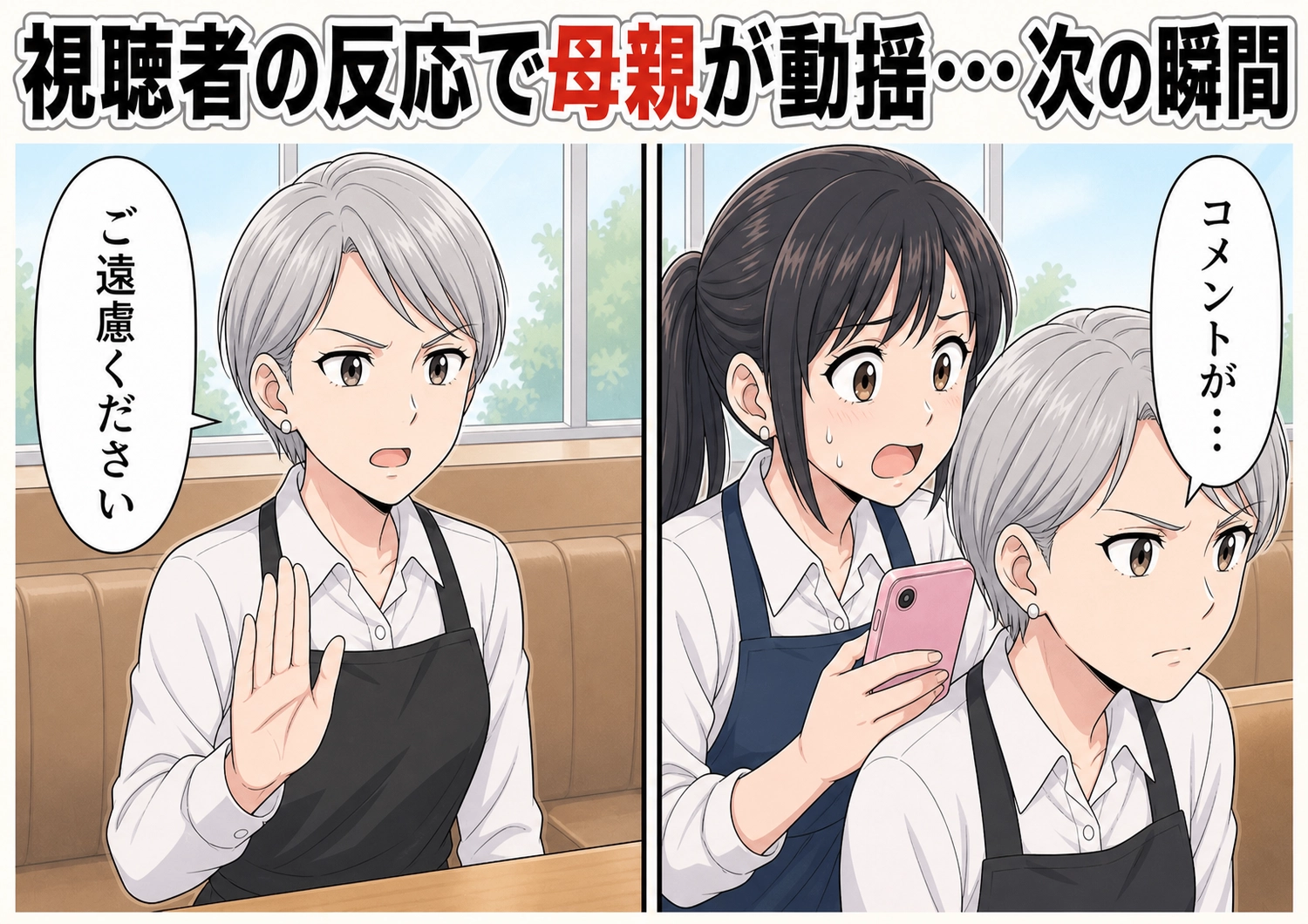 後編/「ギャン泣きもリアルな育児だよね〜♡」お腹を空かせて泣く3歳の息子を放置し生配信を続ける母親!30分たっても注文せず、心配して声をかけた店員の私にまでカメラを向けてきて・・・のメイン画像