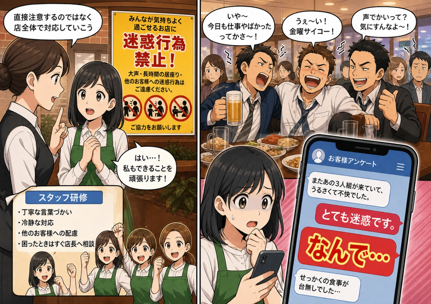 迷惑なサラリーマンを撃退!ファミレスでの静かな反撃のメイン画像
