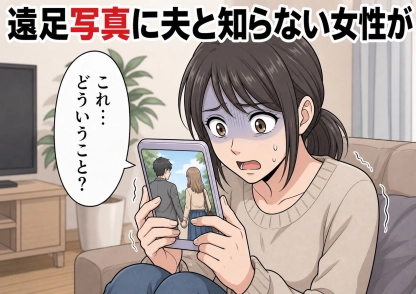 「パパが新しいママを連れていた」遠足帰りの息子の一言！大阪へ日帰り出張だと言い、夜にはお土産まで手渡して平然とする夫→翌週、学校の写真販売サイトに遠足の写真が載ったので見てみると・・・