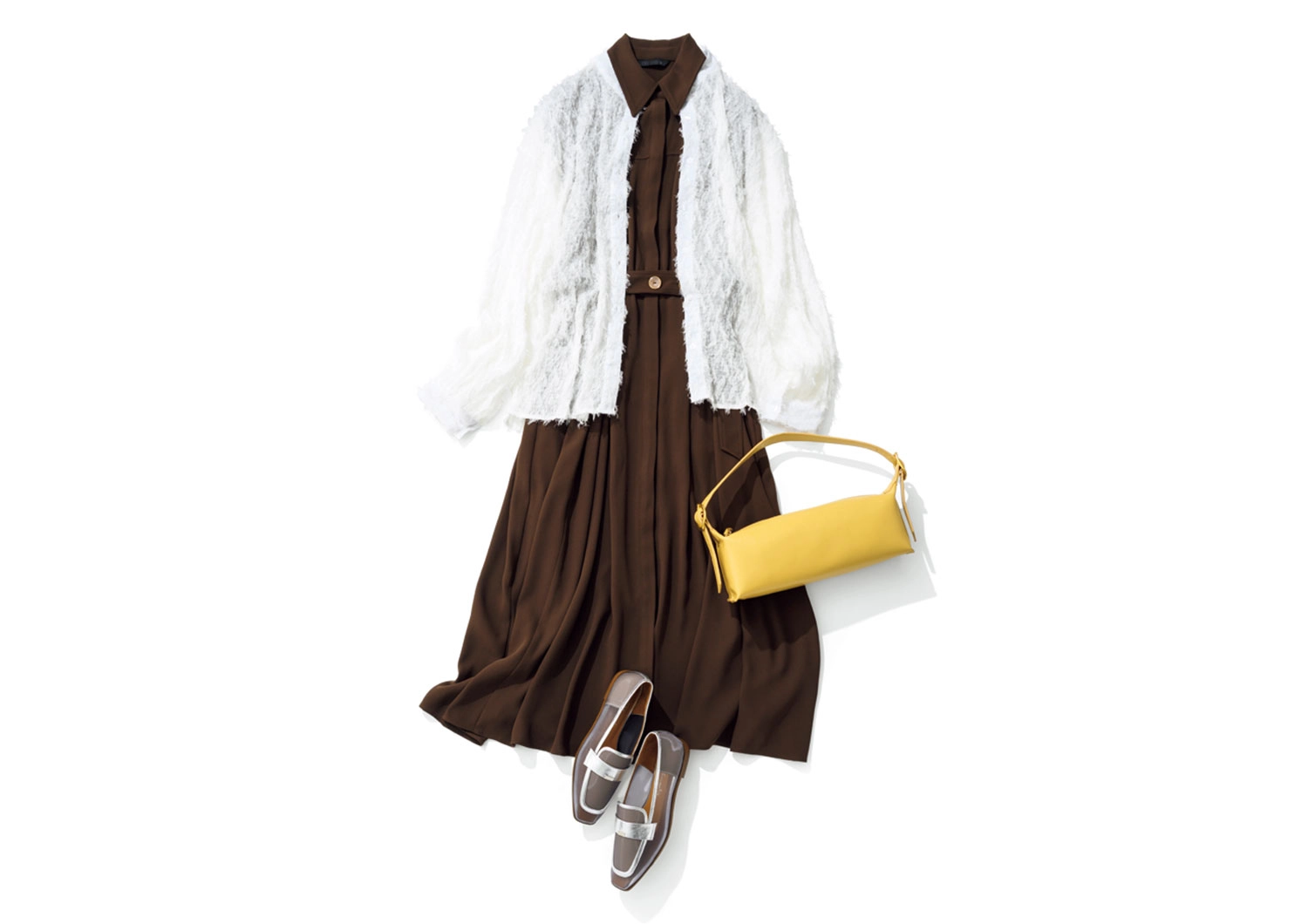 ZARAの¥8,590ワンピが超万能♡動きやすさもシャレ感も叶える上品休日コーデ【毎日コーデ】