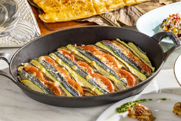 サンマのピッツァイオーラ風オーブン焼き