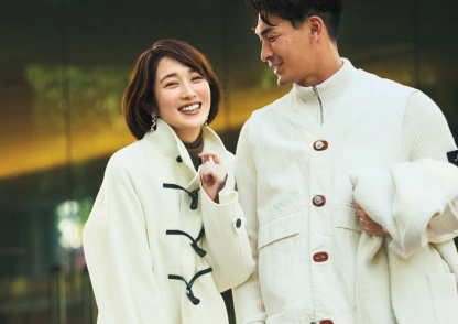【高梨臨&槙野智章】オールホワイトで冬の街に映える♡夫婦で着たいクリスマスデートコーデ