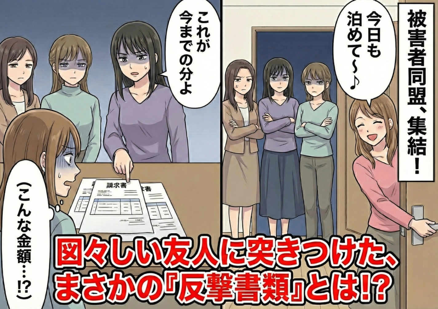 後編/「終電逃しちゃった、泊めて!」毎週末深夜2時に訪れる、私の部屋をホテル代わりにする友人。友達に相談すると毎週家に来ていた理由が明らかになって・・・のメイン画像